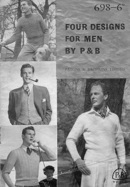 Knitting pattern book with Roger Moore Knitting pattern book with Roger Moore
